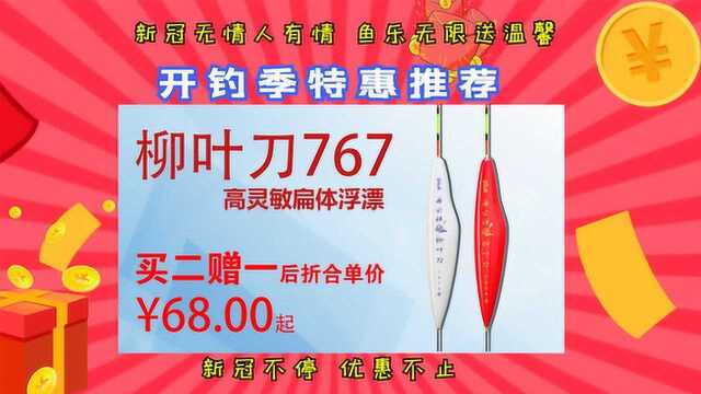 新春开钓季特惠产品推荐:柳叶刀767扁体浮漂