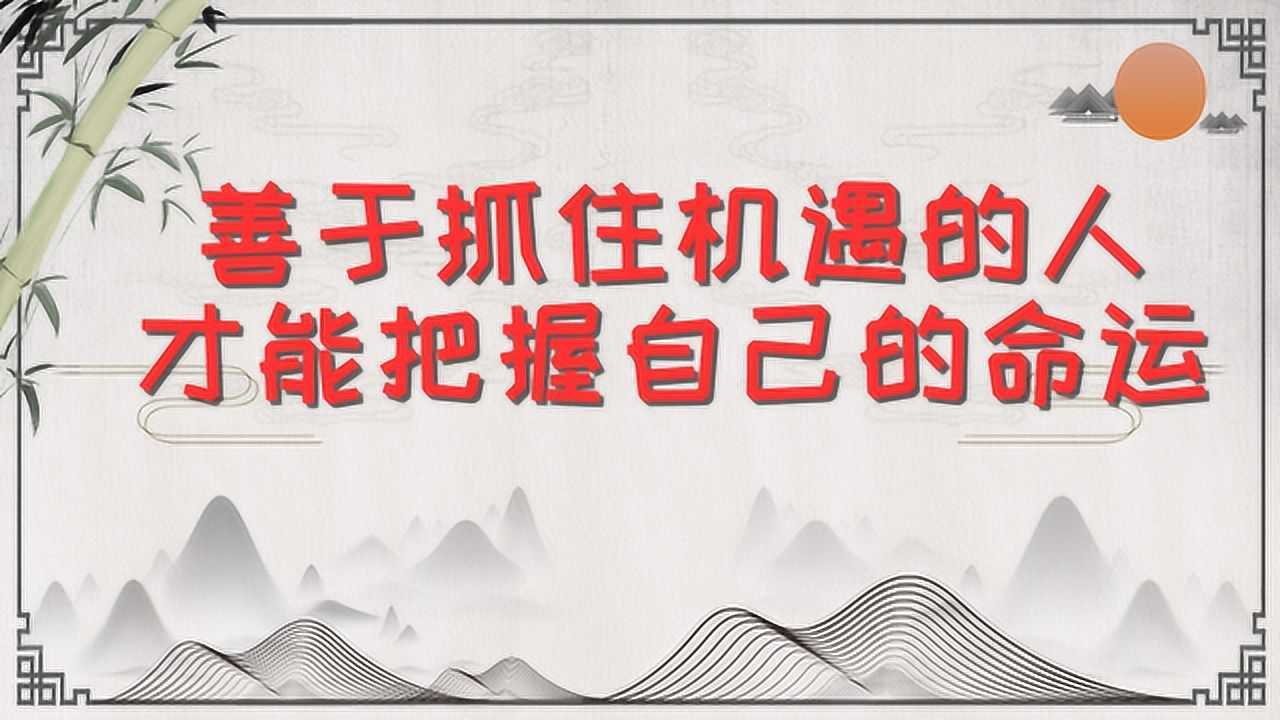人生感悟机遇就像小精灵当你不在意时它就溜走了