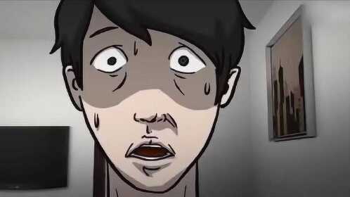 恐怖动画:一个每天在猫眼偷窥邻居的人,殊不知道他已经害了自己!