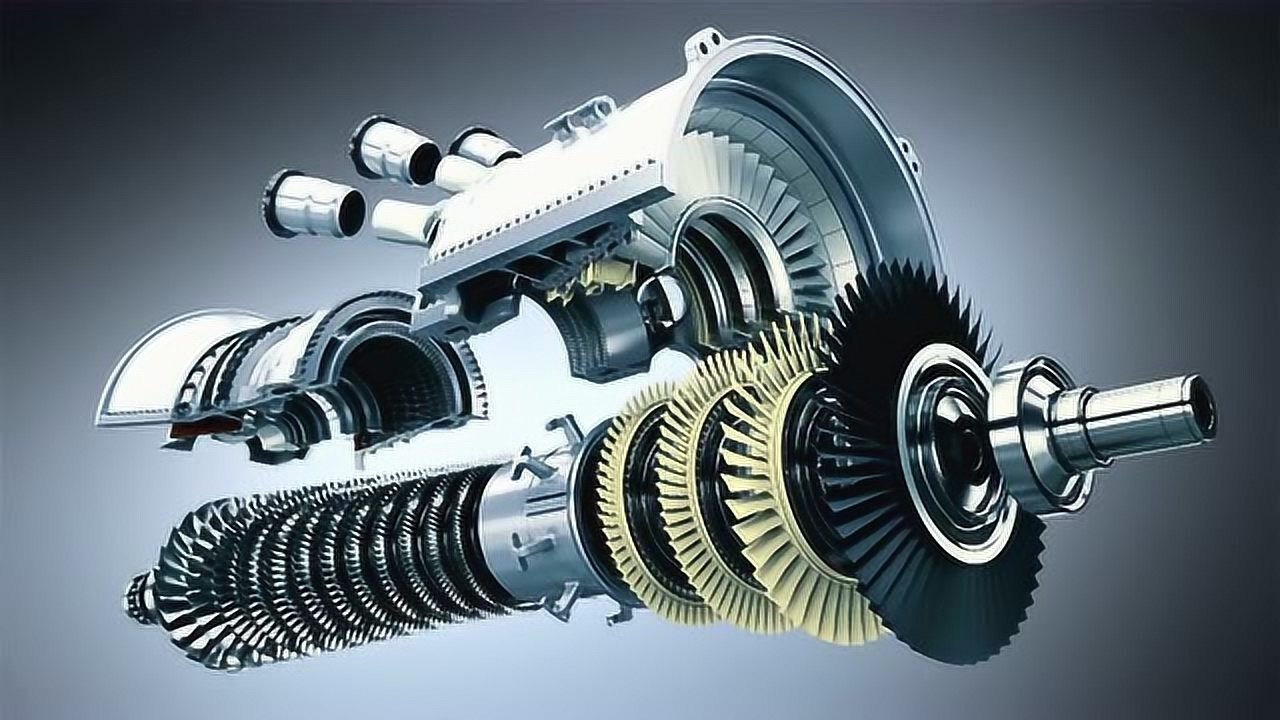 3d动画浏览hl级燃气轮机机械设计内部结构