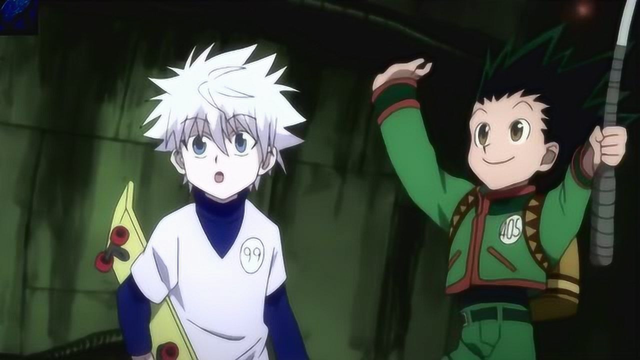 全职猎人,小杰和奇犽第一次相遇