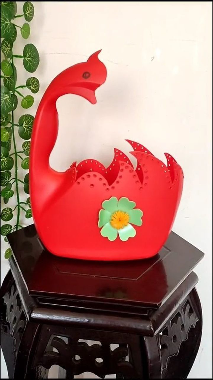 洗衣液瓶做幸福鸟花盆美翻了关注我下个视频发详细制作教程