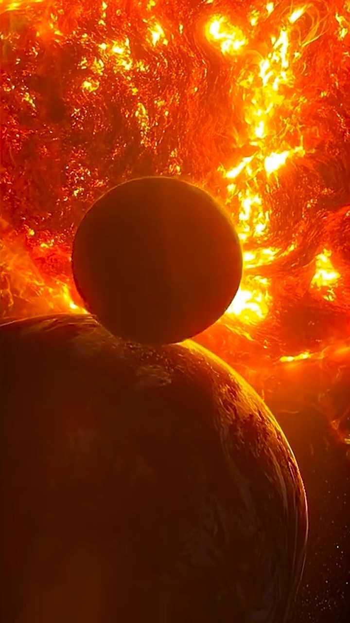 地球被太阳吞噬的瞬间!