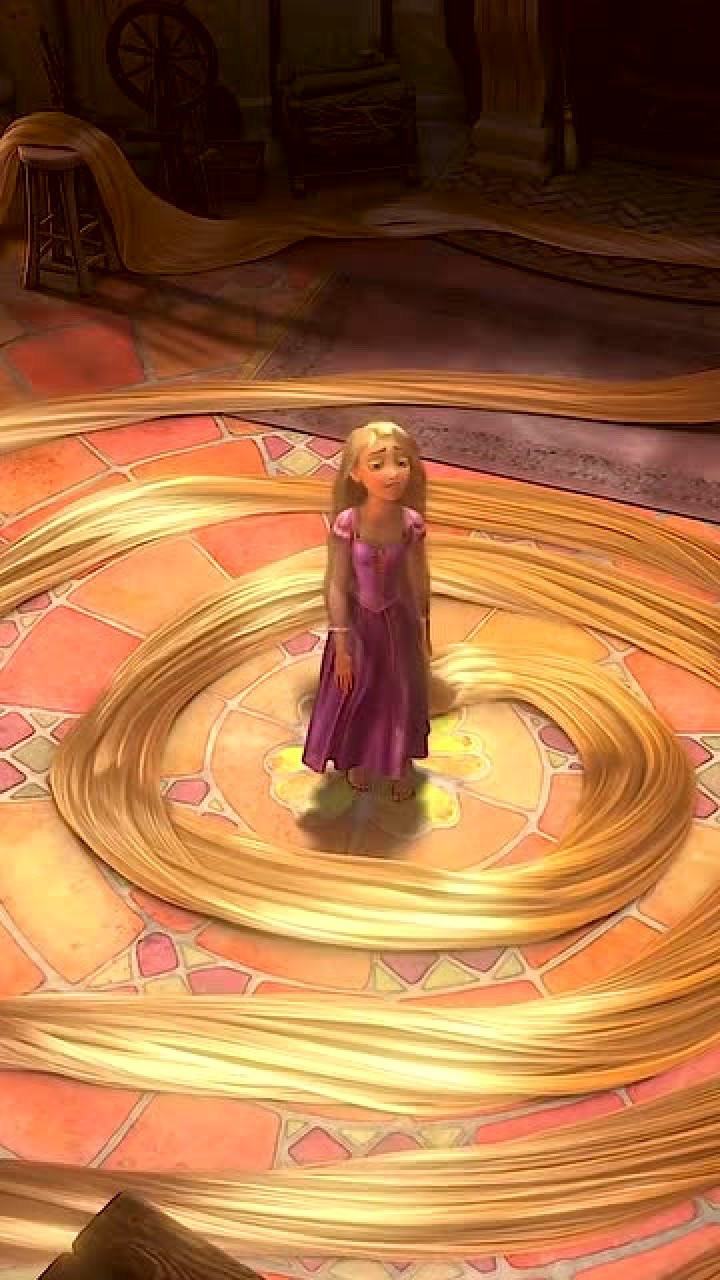 迪士尼长发公主,乐佩的头发究竟有多长?有人知道吗?