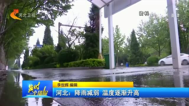 河北:降雨减弱,温度逐渐升高