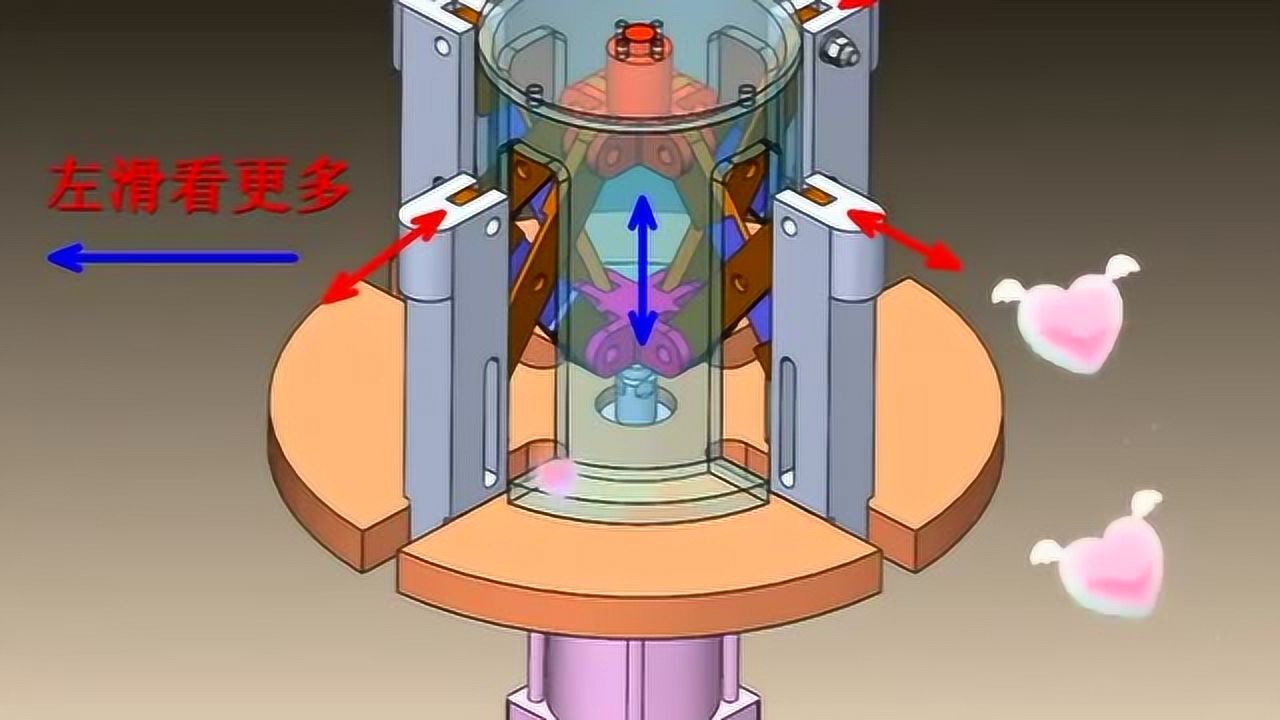 连杆式大型圆周伸缩机构机械设计厉害了