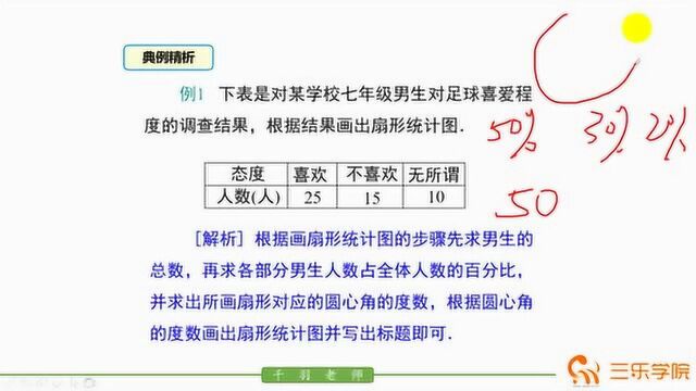 北师大版七年级上册:数据的表示,学会使用扇形统计图