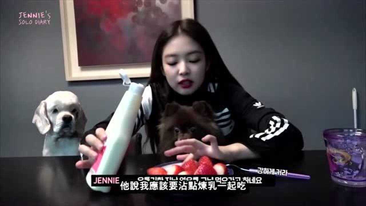 blackpink jennie的家庭成员kuma和kai.