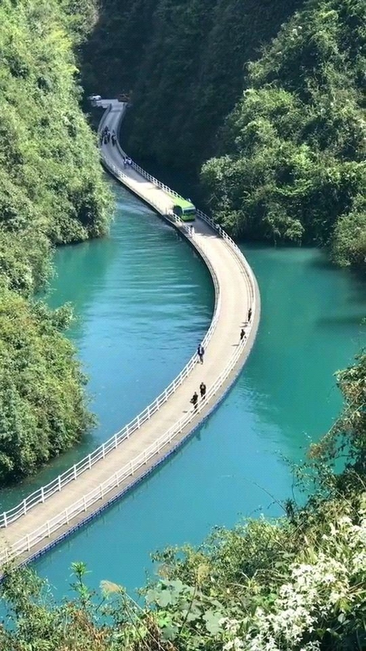 水上浮橋湖北恩施宣恩獅子關