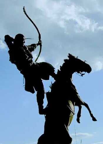 射雕英雄传胡歌骑马射大雕这动作简直帅炸了