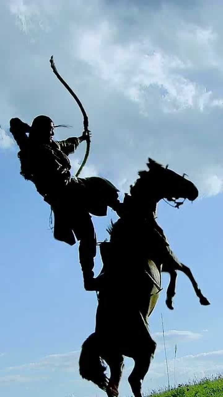 射雕英雄传胡歌骑马射大雕这动作简直帅炸了