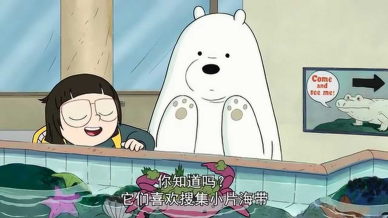 咱们裸熊:白熊和克洛伊去了博物馆,但是就快要关门了!