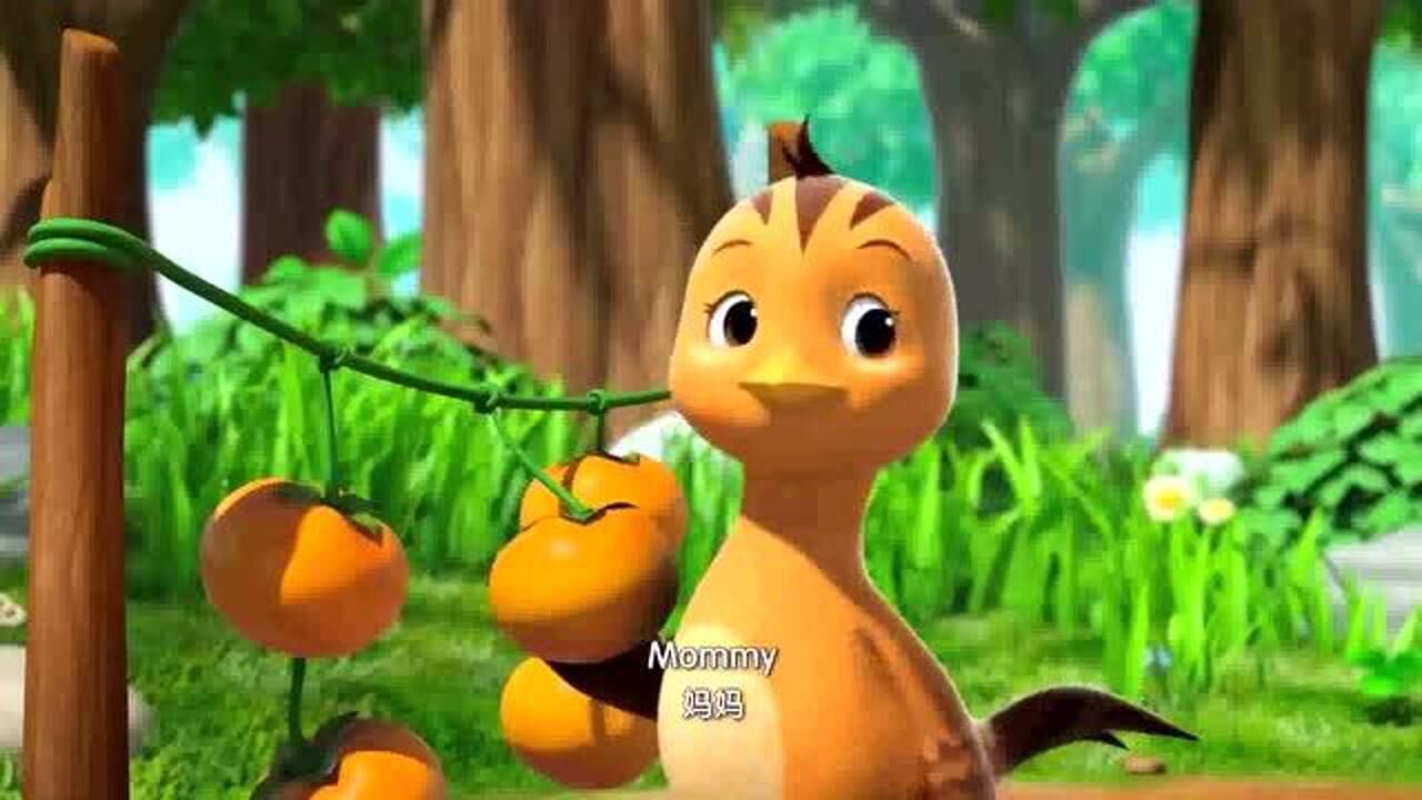 萌鸡小队萌鸡们骑在野猪的头上他们很害怕于是向妈妈求救