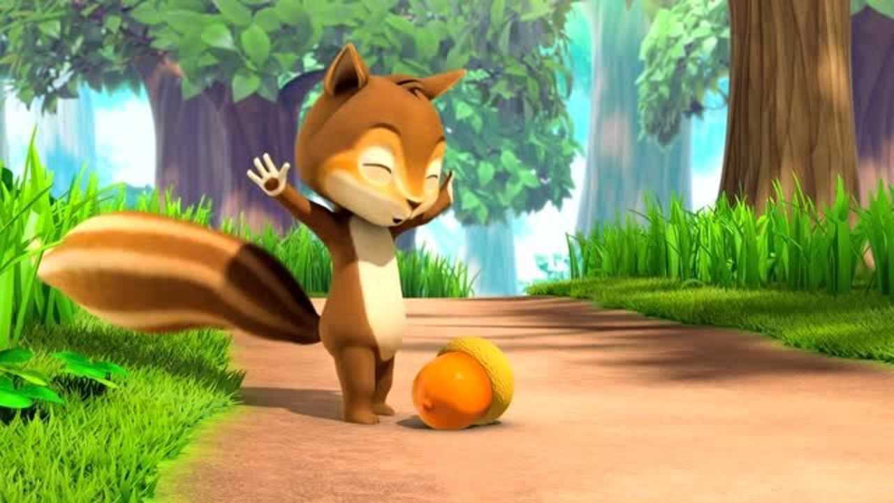 萌鸡小队:小松鼠咋这么开心,有啥开心事