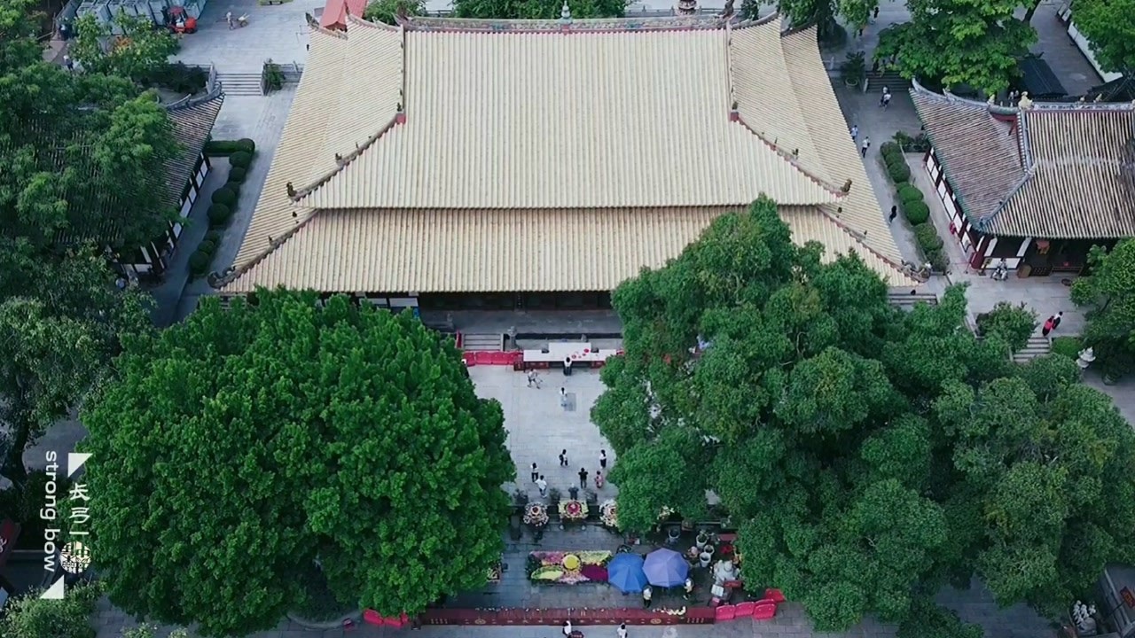 广州·光孝寺#光孝寺#诗词#航拍_高清1080P在线观看平台_腾讯视频