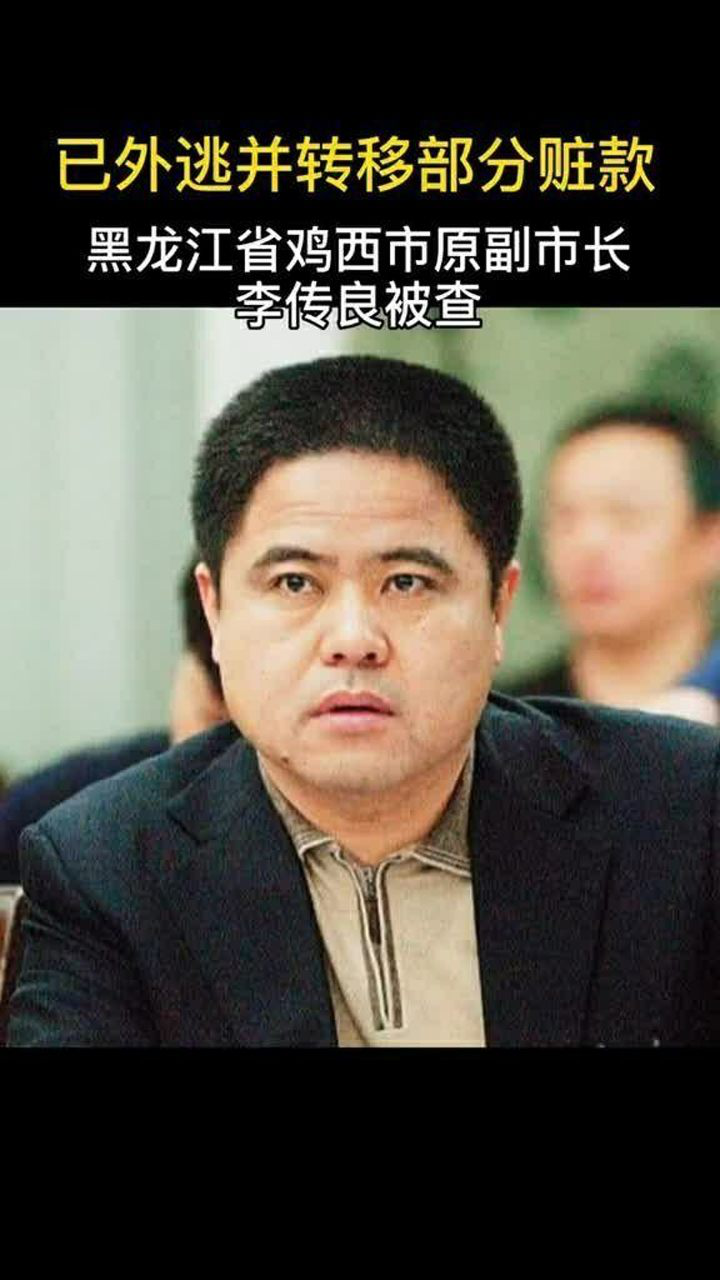 黑龙江省鸡西市原副市长李传良被查,已外逃并转移部分赃款_腾讯视频