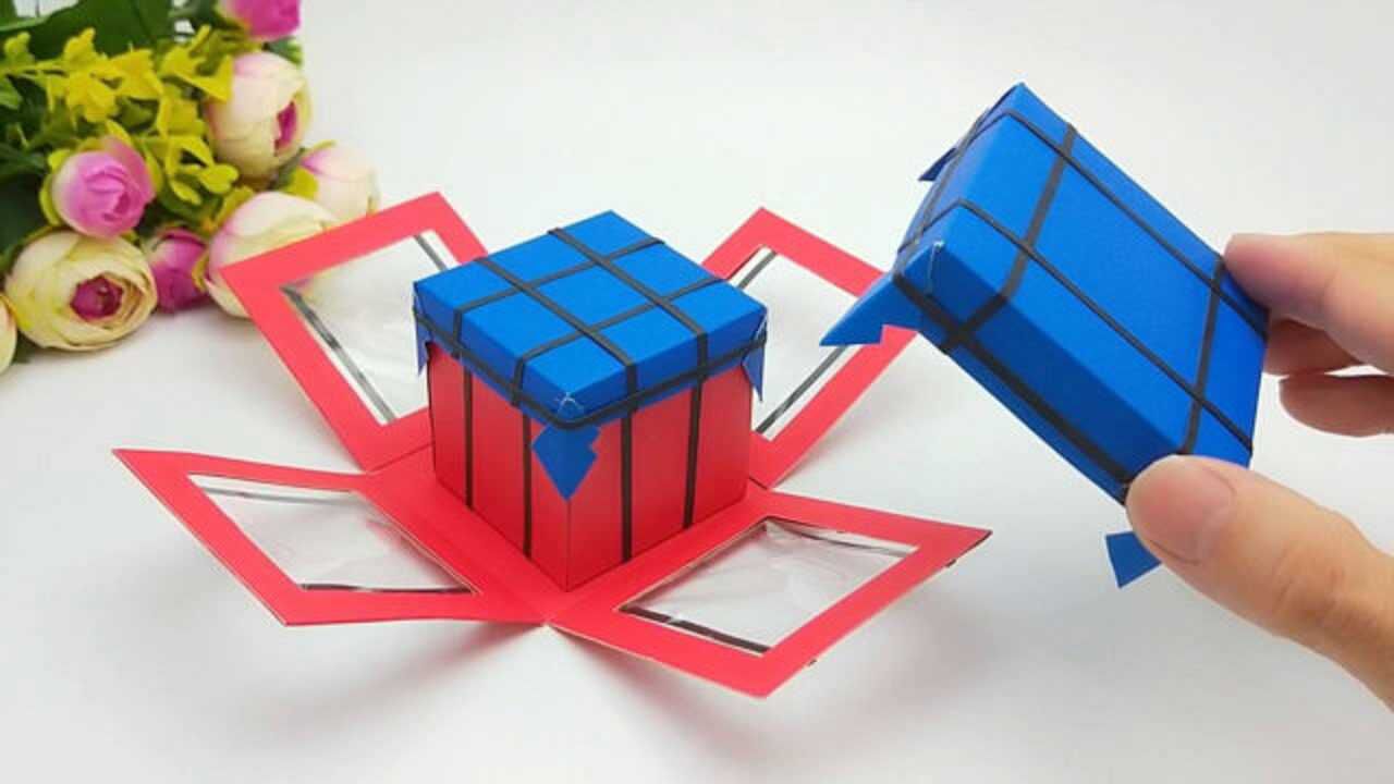 自制空投箱爆炸盒,开盖弹出立体迷你箱,放入装备会是怎样惊喜!
