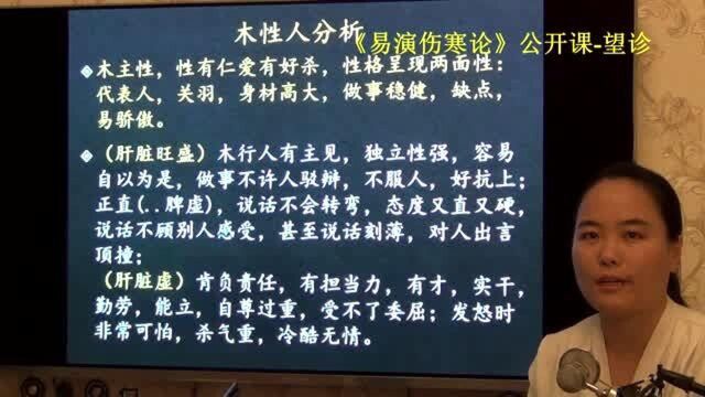 15中医望诊望五行人木行人辨别阳偏盛易演伤寒论