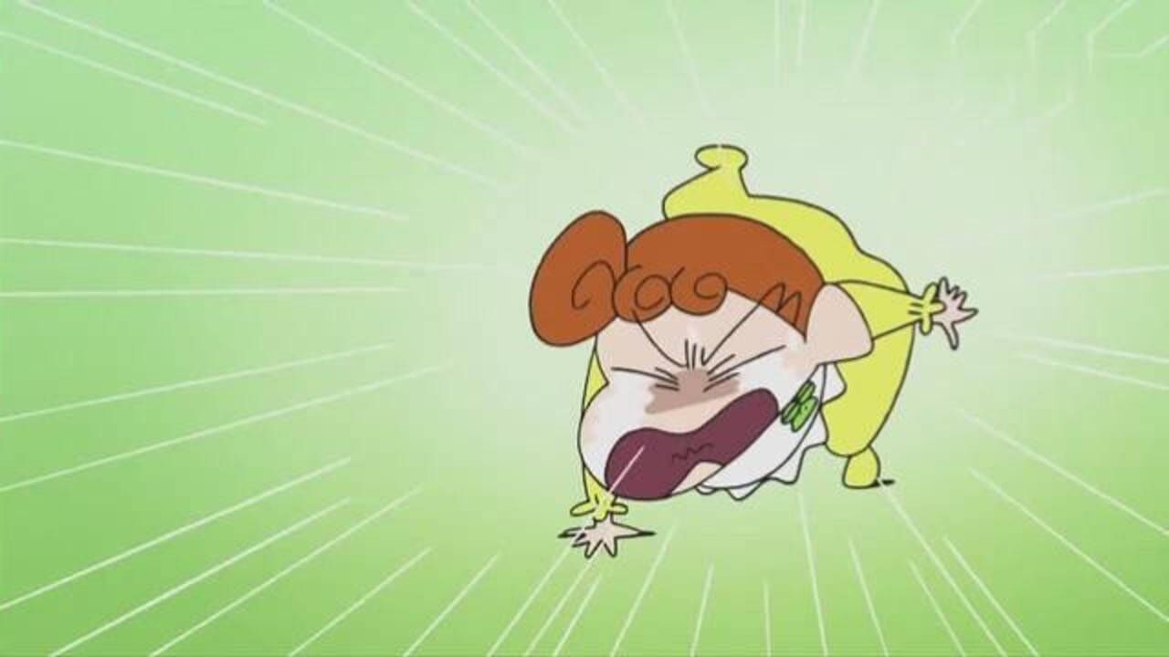 蜡笔小新:小新和小葵吵架,结果小新被小葵撞到命根