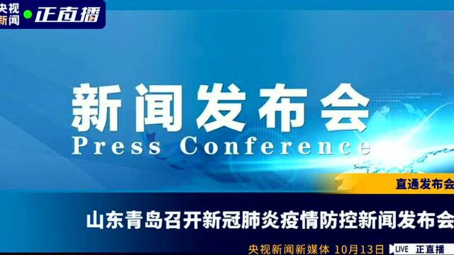 山东青岛召开新冠肺炎疫情防控新闻发布会