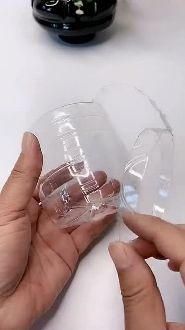 手工制作塑料瓶也能做水杯你们学会了吗