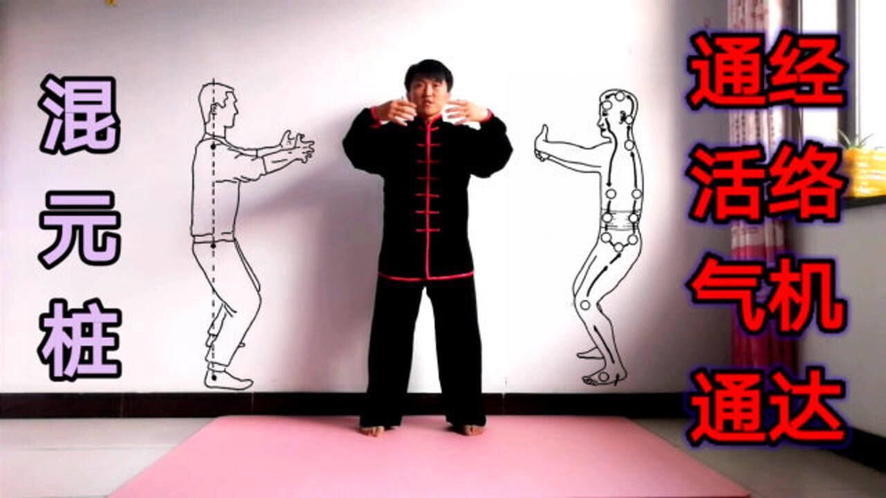 太极混元桩,每天10分钟,增涨气力,全身通畅,远离亚健康