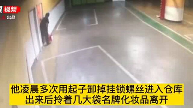 视频 |男子盗窃商场近100万元化妆品,妻子开网店打折“促销”,这个盗窃团伙栽了