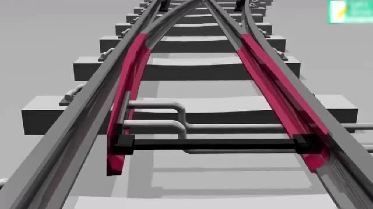 常识科普火车在岔道口,拐弯处是如何实现变道的?看完后就长知识了