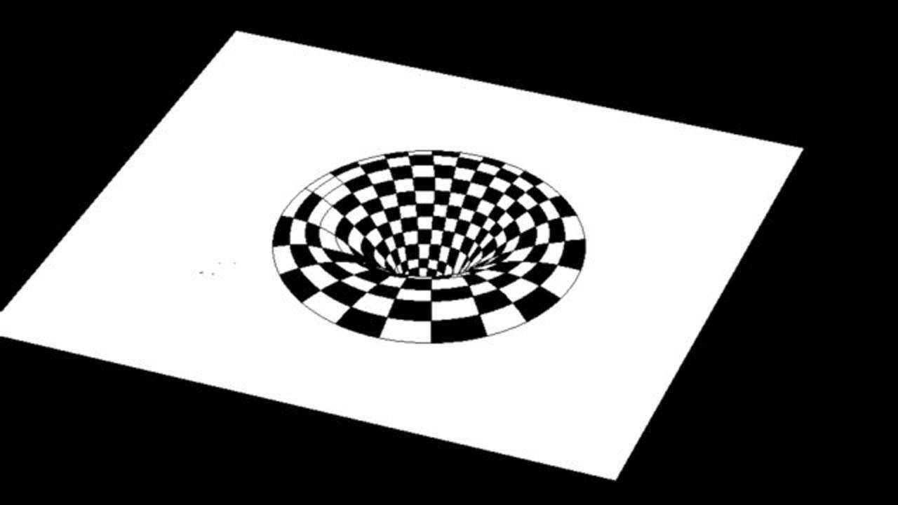 画一幅简单的3d画如何用电脑画一个虫洞立体感超强太神奇了