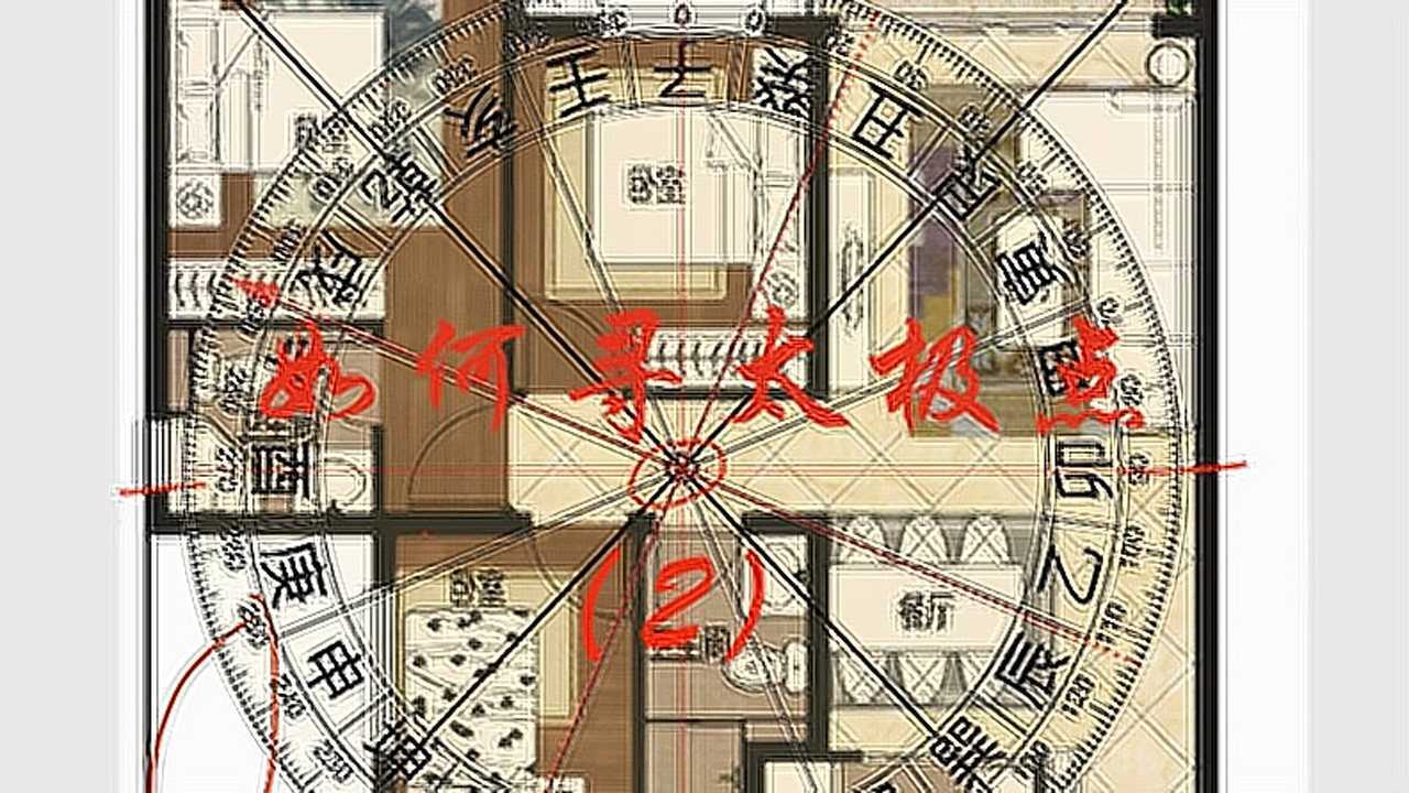 阳宅风水户型图如何定点二李双林