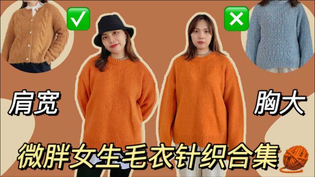 微胖女生毛衣合集|微胖穿搭|入冬穿搭