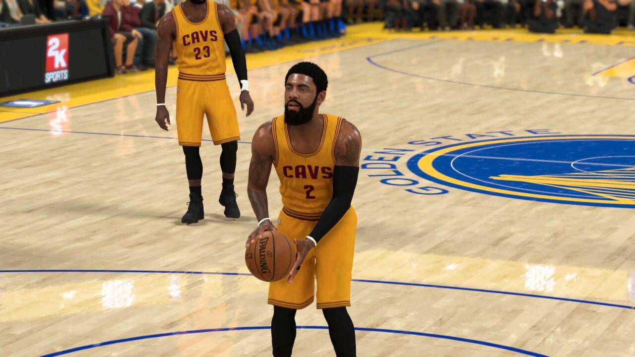 nba2k21,欧文秀控球晃飞库里.