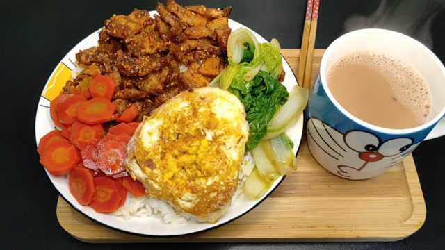 美食教学,烤肉饭解锁米饭不一样的吃法,美味与营养并存,爱了吗