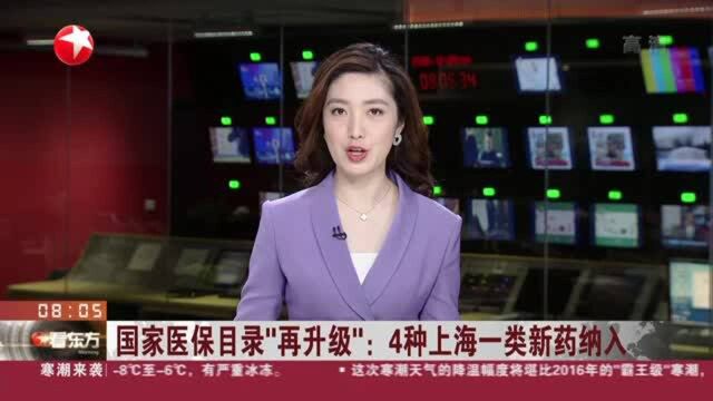 国家医保目录“再升级”:4种上海一类新药纳入