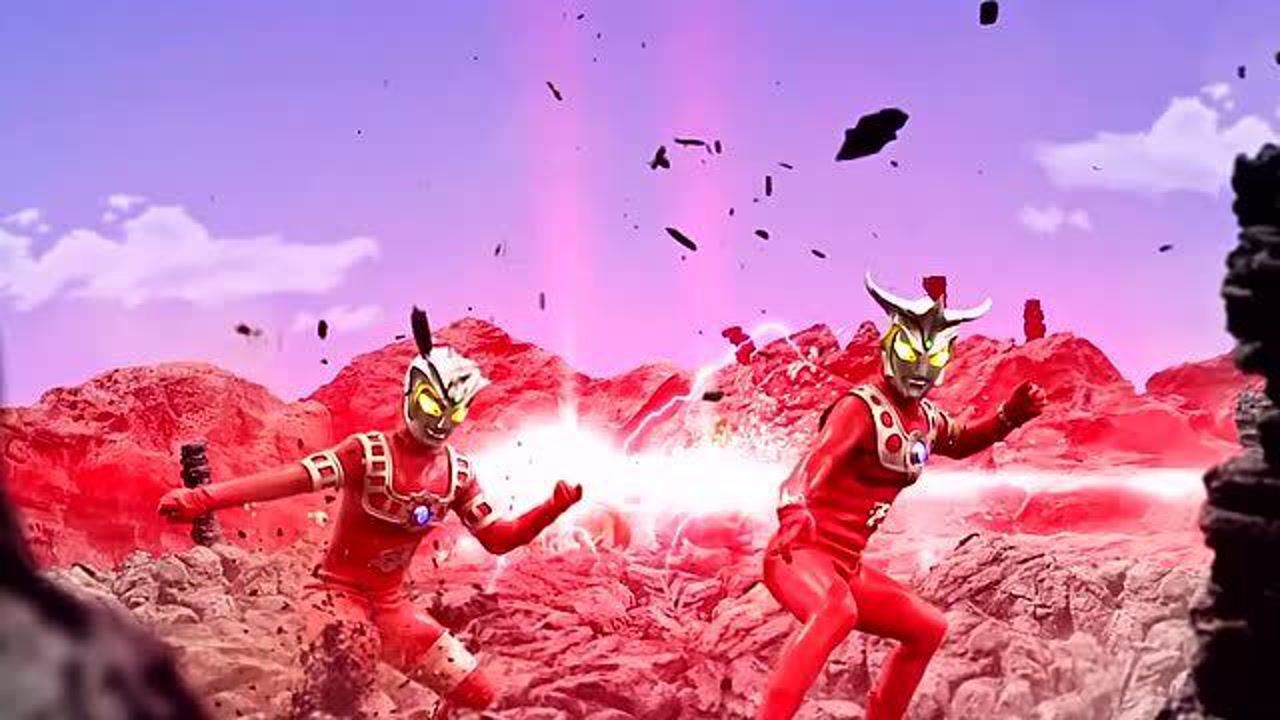 雷欧兄弟 艾斯 银河 超燃格斗场面 昭和时代的老奥们还是一如既往的帅