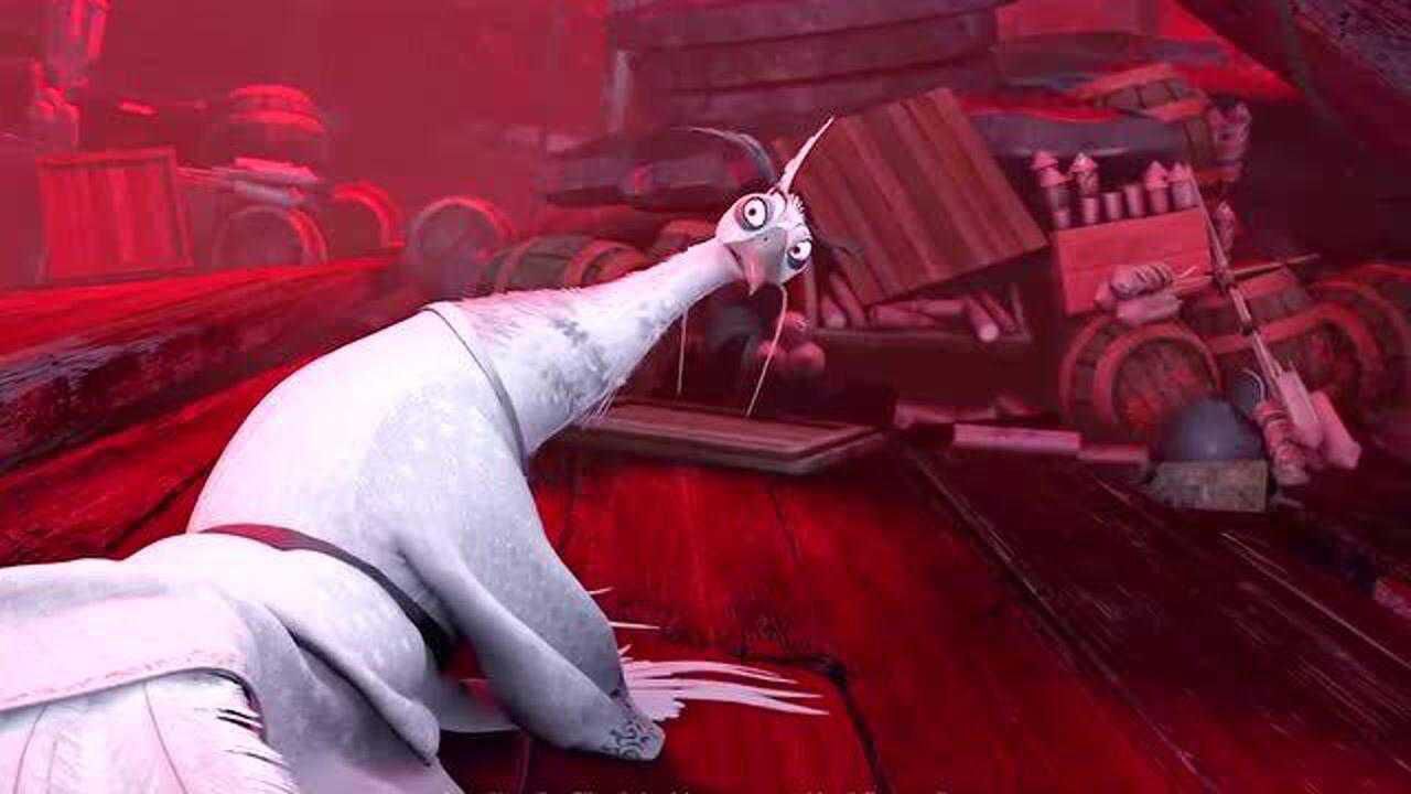 功夫熊猫:阿宝大战沈王爷,沈王爷终于下线,但是死的高贵!
