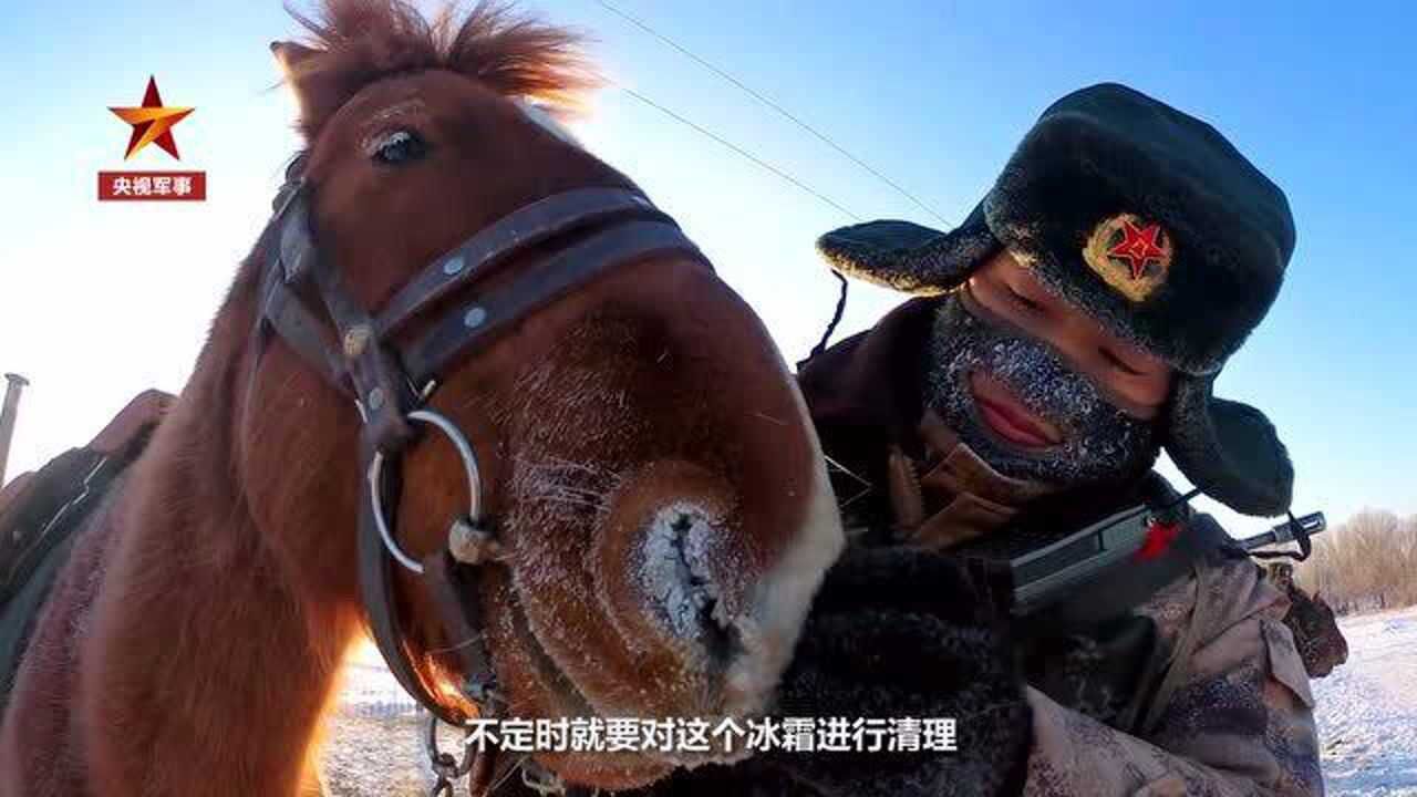 零下35℃的新疆邊防路!軍馬和戰士凍出