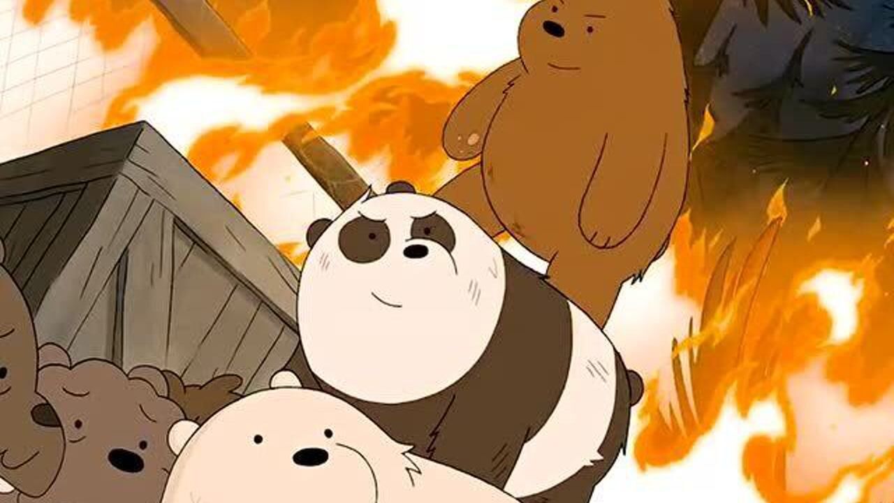 咱们裸熊:熊熊最喜欢的"叠罗汉",在生死关头,居然救了他们一命!