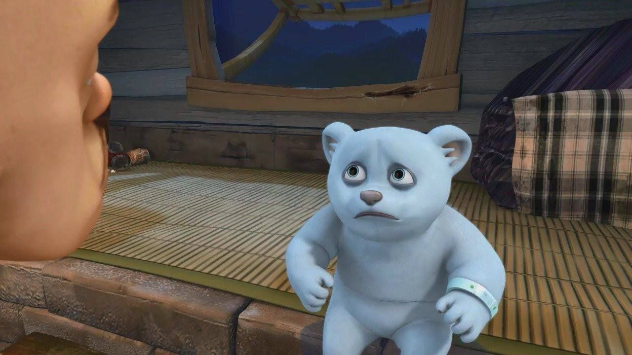 熊出没:小北极熊撒娇卖萌求抱抱,光头强秒变超级奶爸!