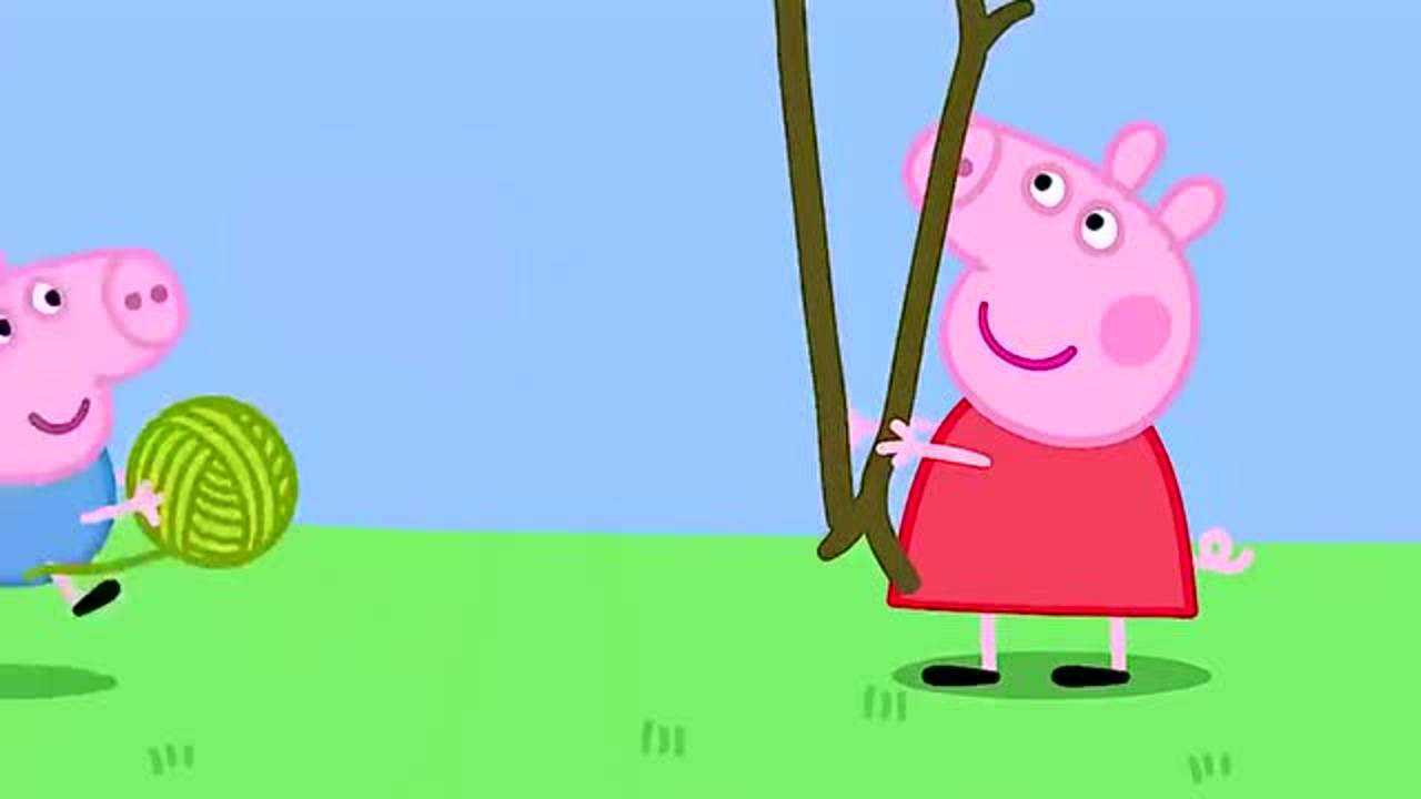 小猪佩奇:制作稻草人!