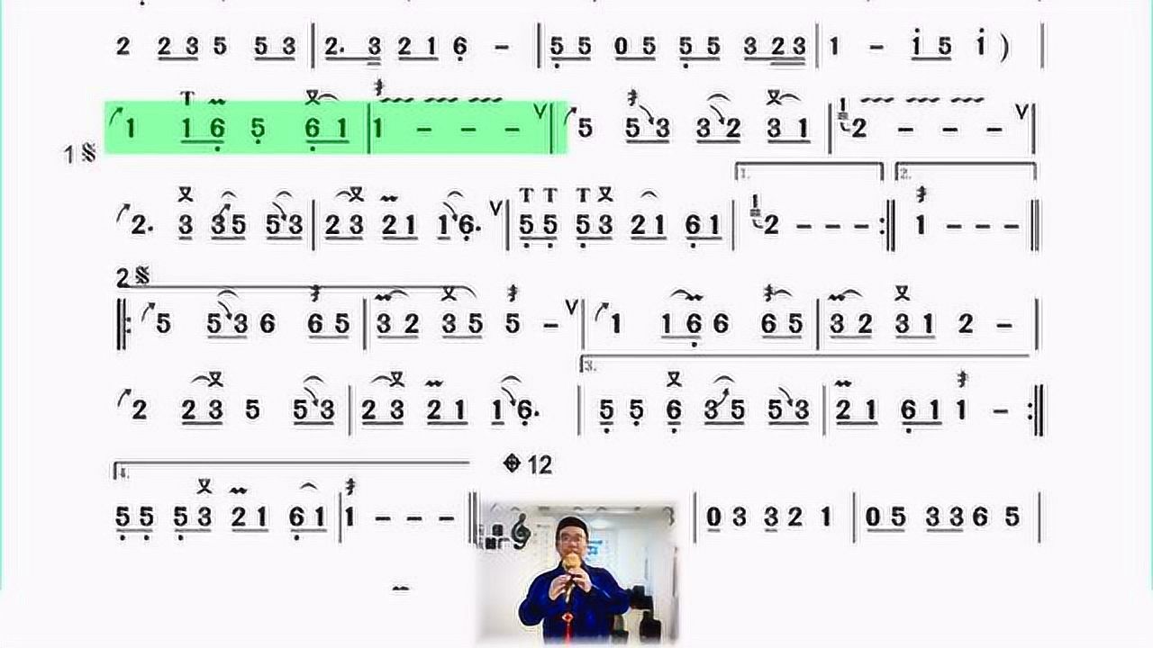 118《最亲的人》 动态曲谱 简谱葫芦丝教学版本终于找到了 赶紧收藏