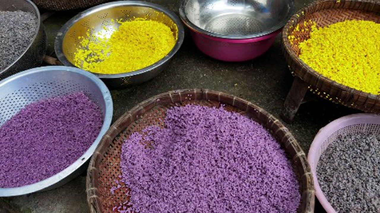 五色糯米饭广西三月三