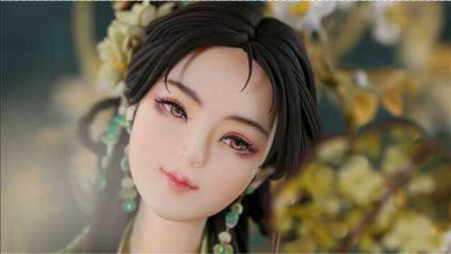 糖王周毅  可以吃的手办 | 国风翻糖人偶蛋糕《唐婉》头像制作