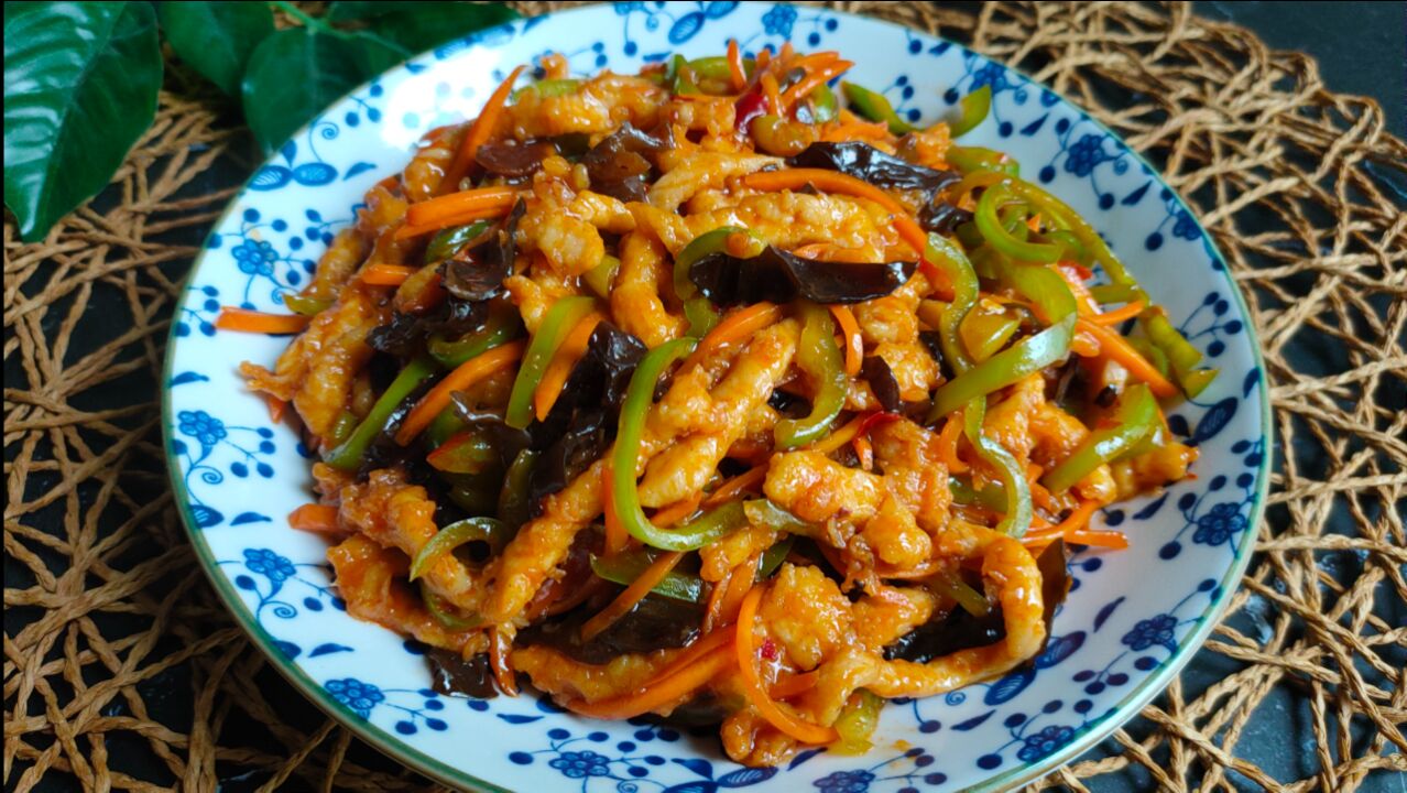 鱼香肉丝好吃有诀窍记住12345鱼香汁比例酸甜微辣特下饭