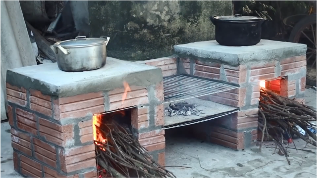 农家生活农村柴火灶制作过程烧柴的饭菜更加香