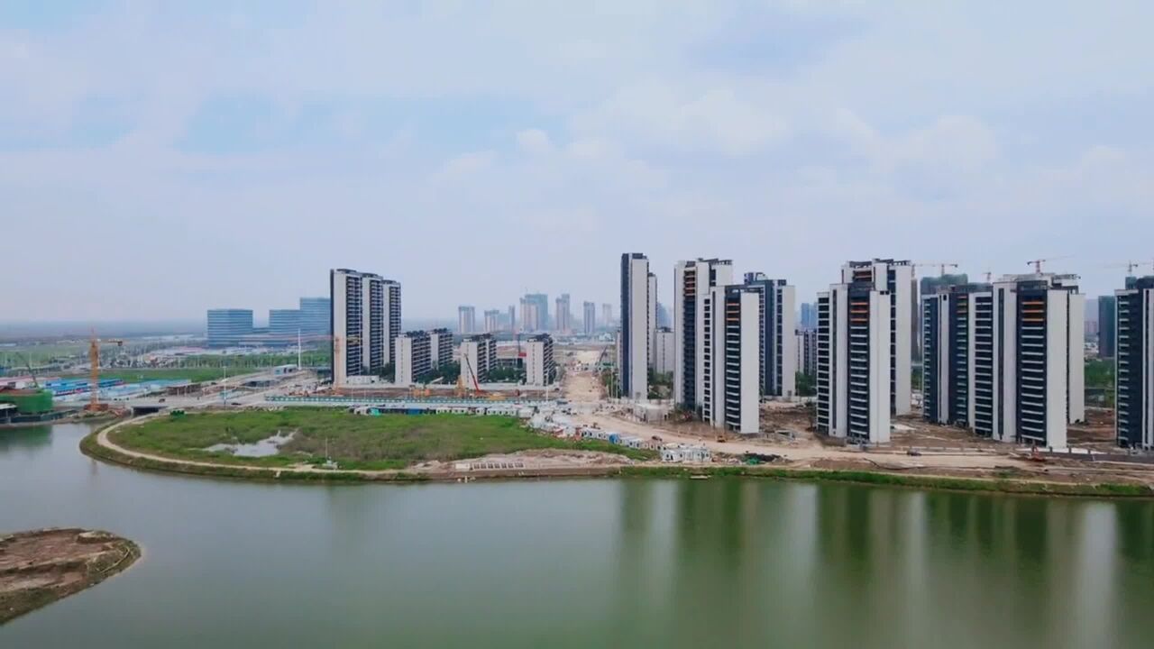 在杭州湾新区住港中旅锦绣东方游梦之湖赏温泉三岛逛国风商业街