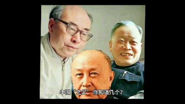 中国的那些“之父” 你知道几个