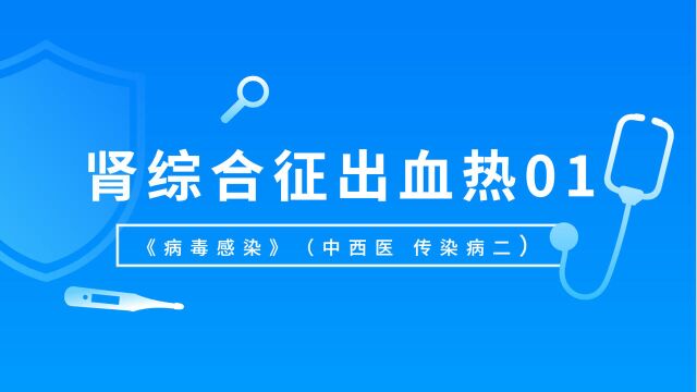 《病毒感染》(中西医 传染病二)肾综合征出血热01