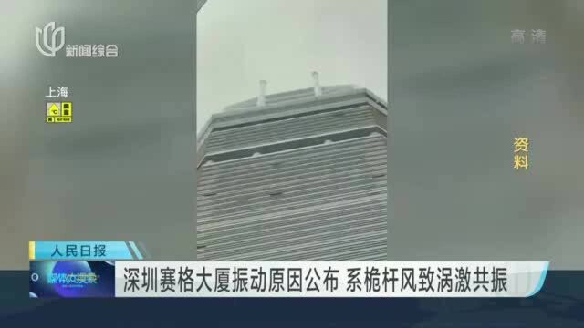 深圳赛格大厦振动原因公布 系桅杆风致涡激共振