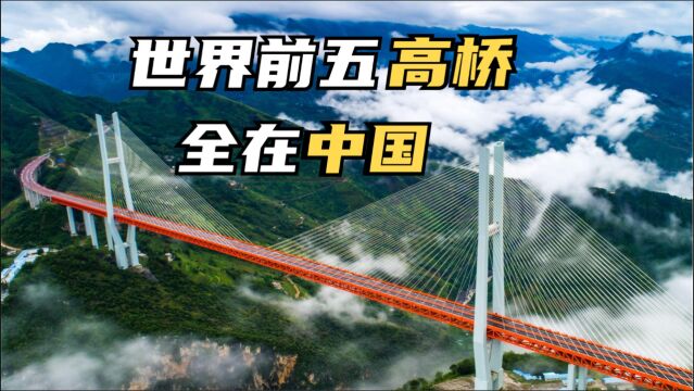 今天才知道,全球最高的5座大桥都在中国,中国建桥技术世界第一